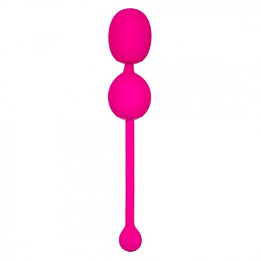 Розовые вагинальные шарики с вибрацией Rechargeable Dual Kegel - California Exotic Novelties