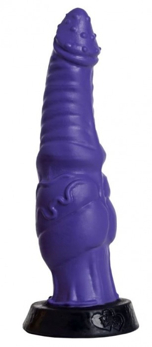Фиолетовый фаллоимитатор  Гиппогриф small  - 21 см. - Erasexa - купить с доставкой в Москве