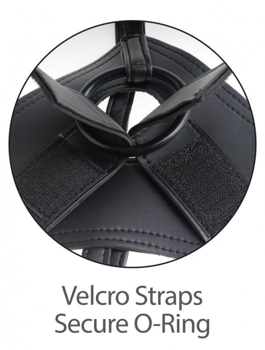 Кофейный страпон Strap-on Harness Cock - 15,2 см. - Pipedream - купить с доставкой в Москве