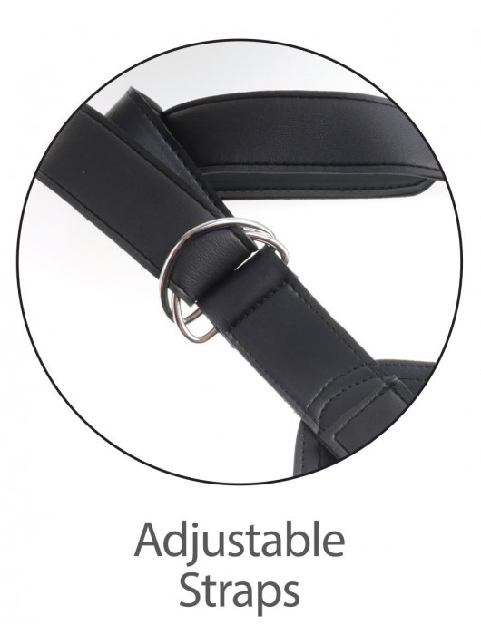 Кофейный страпон Strap-on Harness Cock - 15,2 см. - Pipedream - купить с доставкой в Москве