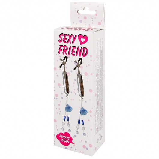 Зажимы на соски с вибрацией Sexy Friend - Bior toys - купить с доставкой в Москве