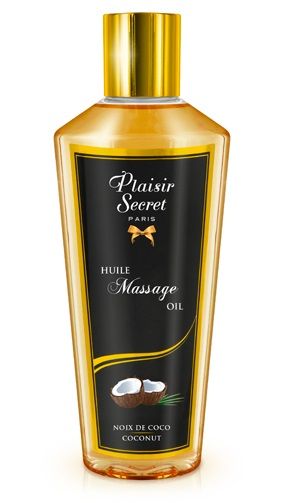 Массажное масло для тела с ароматом кокоса - 250 мл. - Plaisir Secret - купить с доставкой в Москве