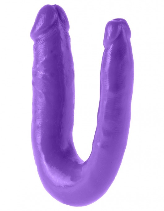 Фиолетовый U-образный фаллоимитатор Double Trouble - 34,3 см. - Pipedream