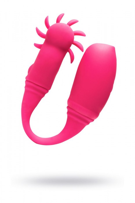 Розовый вибратор KAWAII DAISUKI 4 для одновременной вагинальной и клиторальной стимуляции - Tokyo Design