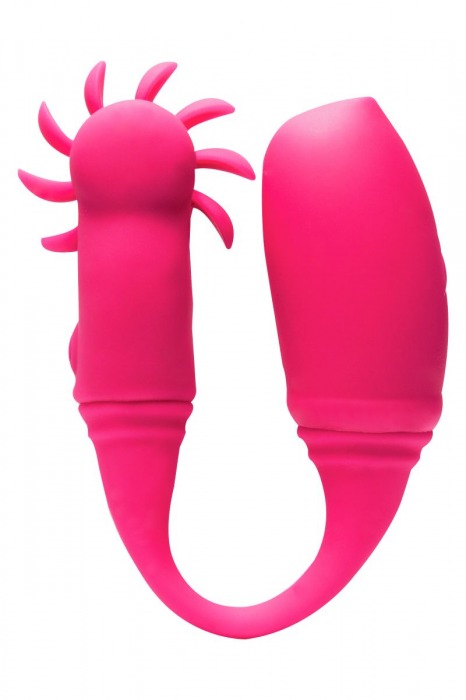 Розовый вибратор KAWAII DAISUKI 4 для одновременной вагинальной и клиторальной стимуляции - Tokyo Design