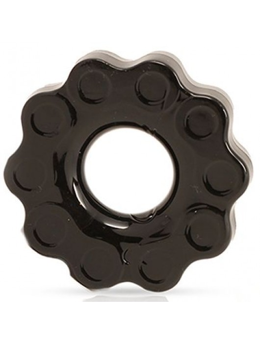 Черное эрекционное кольцо Chains - Blush Novelties - в Москве купить с доставкой