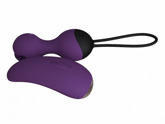 Фиолетовые виброшарики с вибропультом SuperNova - Le Frivole