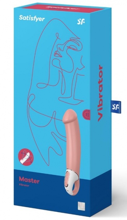 Перезаряжаемый вибратор Master - 23,5 см. - Satisfyer