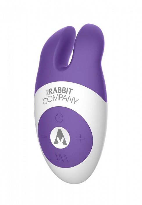 Фиолетовый вибростимулятор с ушками The Lay-on Rabbit - The Rabbit Company