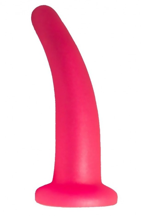 Розовый изогнутый стимулятор простаты из геля - 12,5 см. - LOVETOY (А-Полимер) - в Москве купить с доставкой