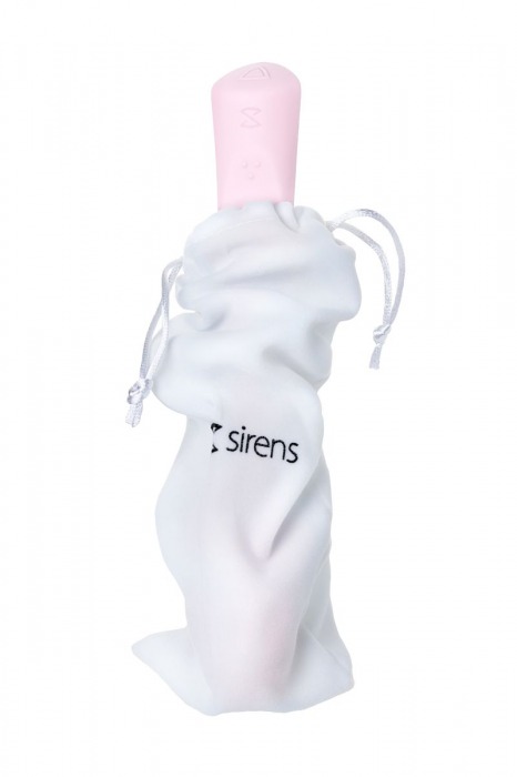 Нежно-розовый гибкий водонепроницаемый вибратор Sirens Venus - 22 см. - Sirens