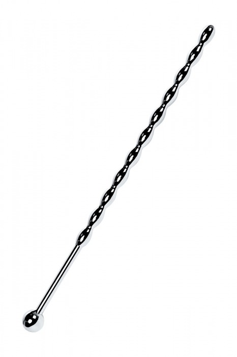 Серебристый длинный уретральный плаг-косичка TOYFA Metal - 15,7 см. - ToyFa - купить с доставкой в Москве
