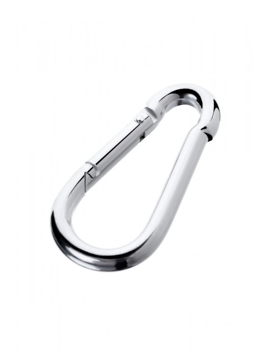 Серебристый карабин TOYFA Metal - ToyFa - купить с доставкой в Москве