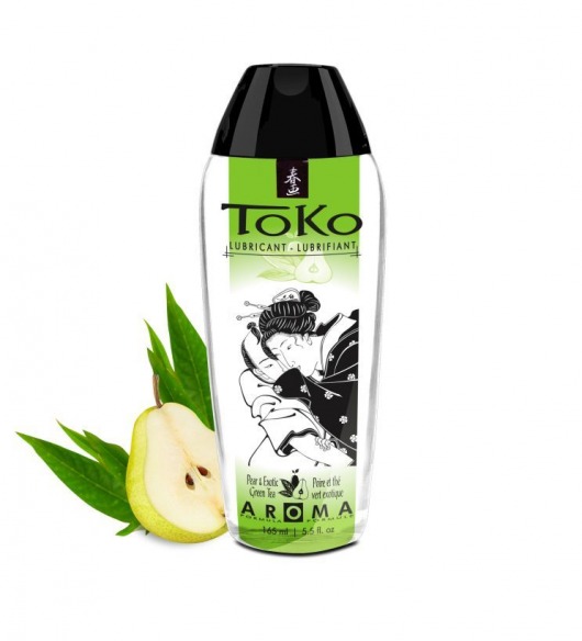 Интимный гель TOKO Pear   Exotic Green Tea с ароматом груши и зеленого чая - 165 мл. - Shunga - купить с доставкой в Москве