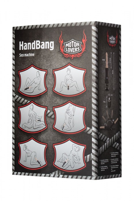 Секс-машина с телесной насадкой HandBang MotorLovers - ToyFa - купить с доставкой в Москве