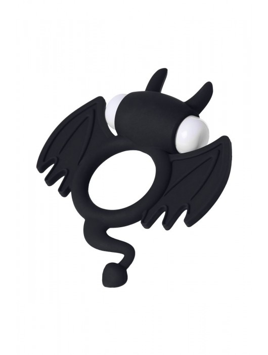 Черное эрекционное кольцо на пенис JOS COCKY DEVIL - JOS - в Москве купить с доставкой