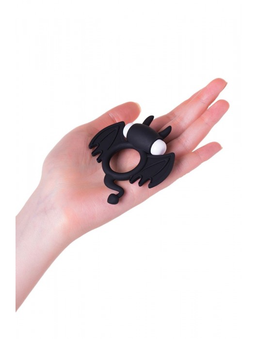 Черное эрекционное кольцо на пенис JOS COCKY DEVIL - JOS - в Москве купить с доставкой