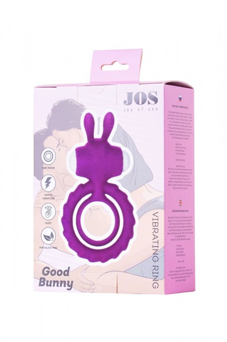 Фиолетовое эрекционное кольцо на пенис JOS  GOOD BUNNY - JOS - в Москве купить с доставкой