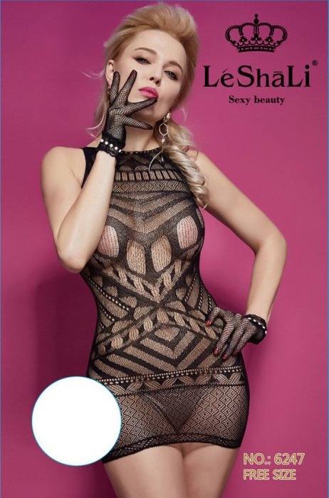 Соблазнительное эротическое платье с перчатками - Джага-Джага купить с доставкой