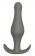 Серый удлиненный анальный стимулятор PLUG WITH T-HANDLE - 15,6 см. - Dream Toys