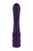 Фиолетовый вибратор с клиторальным стимулятором Nalone PureX2 - 20,7 см. - Nalone
