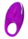 Фиолетовое перезаряжаемое виброкольцо с ресничками JOS  RICO - JOS - в Москве купить с доставкой