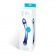 Синий изогнутый фаллоимитатор Curved G-Spot Glass Dildo - 16 см. - Glas