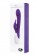 Фиолетовый вибратор LOVEMOMENT с подогревом - 21,5 см. - LoveMoment