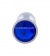 Серебристая анальная пробка с синим кристаллом - 8,2 см. - Главсексмаг - купить с доставкой в Москве
