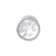 Серебристая анальная втулка с прозрачным кристаллом в основании - 7 см. - Главсексмаг - купить с доставкой в Москве