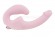 Нежно-розовый анатомический страпон с вибрацией - Главсексмаг - купить с доставкой в Москве