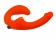 Оранжевый анатомический страпон с вибрацией - Главсексмаг - купить с доставкой в Москве