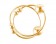 Золотистые клипсы на грудь с шариком Gold Nipple Bull Rings - Pipedream - купить с доставкой в Москве