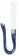 Белый анальный стимулятор-плеть Whipster с синими хвостами - Shots Media BV - купить с доставкой в Москве