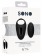 Черное эрекционное кольцо SONO №74 с пультом - Shots Media BV - в Москве купить с доставкой