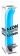 Голубой вибромассажер с загнутым кончиком XL G-Spot Softees - 16,2 см. - Pipedream