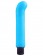 Голубой вибромассажер с загнутым кончиком XL G-Spot Softees - 16,2 см. - Pipedream