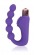 Фиолетовый фантазийный вибромассажер-елочка Cosmo - Bior toys