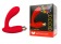 Красный овальный гладкий вибростимулятор простаты - Bior toys - в Москве купить с доставкой