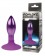 Фиолетовая овальная анальная пробка - 9 см. - Bior toys