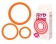 Набор из 3 эрекционных колец оранжевого цвета - Bior toys - в Москве купить с доставкой