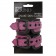Розово-черные наручники с регулируемыми застежками - Erokay - купить с доставкой в Москве