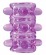 Открытая фиолетовая насадка на пенис Crystal Sleeve - 5,5 см. - Erowoman-Eroman - в Москве купить с доставкой