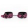Розово-черные наручники на застежках - Erokay - купить с доставкой в Москве