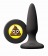 Черная силиконовая пробка Emoji SHT - 8,6 см. - NS Novelties - купить с доставкой в Москве