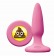 Розовая силиконовая пробка Emoji SHT - 8,6 см. - NS Novelties - купить с доставкой в Москве