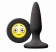 Черная силиконовая пробка Emoji OMG - 8,6 см. - NS Novelties - купить с доставкой в Москве