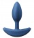 Средняя голубая анальная вибропробка Heavyweight Plug Medium - 12 см. - NS Novelties