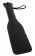Черная плоская шлепалка Bondage Paddle - 31,7 см. - NS Novelties - купить с доставкой в Москве