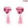 Розовые текстильные пестисы в форме сердечек с кисточками - Bior toys купить с доставкой